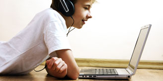 boy learning live online maths