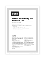 Bond Free VR Practice Paper