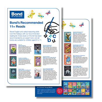 Bond's 11+ Recommended Reads