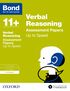 Cover image - Bond Verbal Reasoning Up to Speed Practice 8-9 years