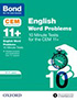 Cover image - Bond 11+: CEM English Word Problems 10 Minute Tests: 10-11 Years