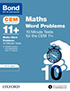 Cover image - Bond 11+: CEM Maths Word Problems 10 Minute Tests: 10-11 Years